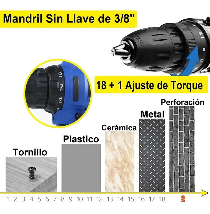 TALADRO ATORNILLADOR INALAMBRICO